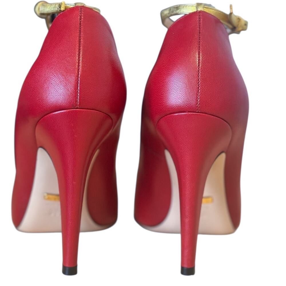 Gucci Surreal Lips Heel Red Sandals 100mm EU 36.5 Alessandro Michele - Picture 3 of 10